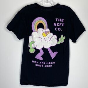 The Neff Co High And Happy Black Tshirt Size Medium